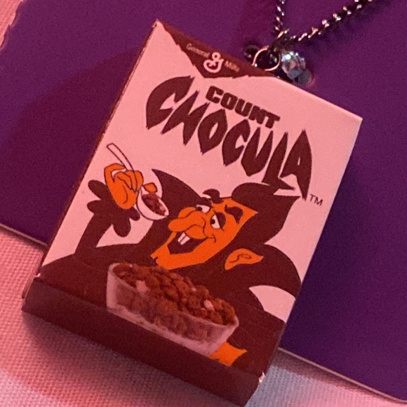 CROCSđŠCount Chocula sz10+Necklace Monster Cereals I Vanatter to eat your cereal - Picture 16 of 17